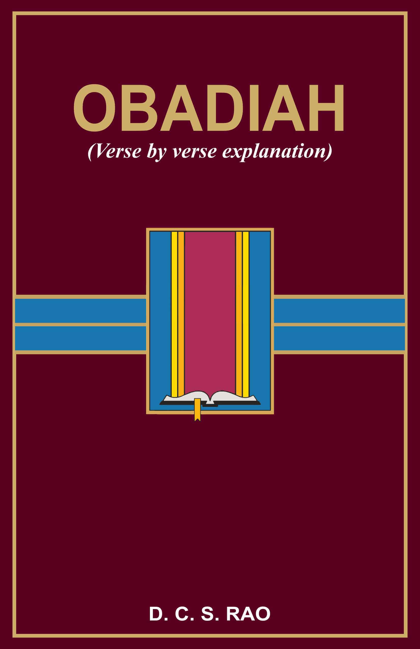 OBADIAH | D. C. S. Rao | Old Testament Bible Study