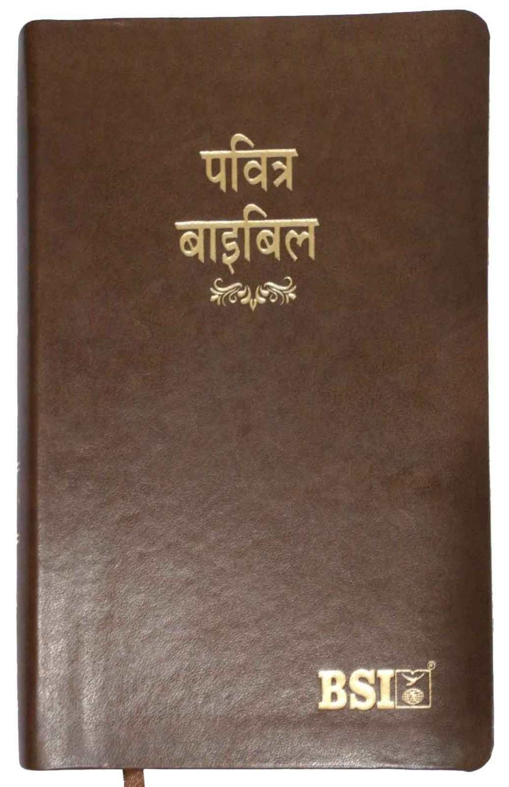 Pavitra Bible | Hindi Bible PUL Brown Amity (Index) | Bible Society of India